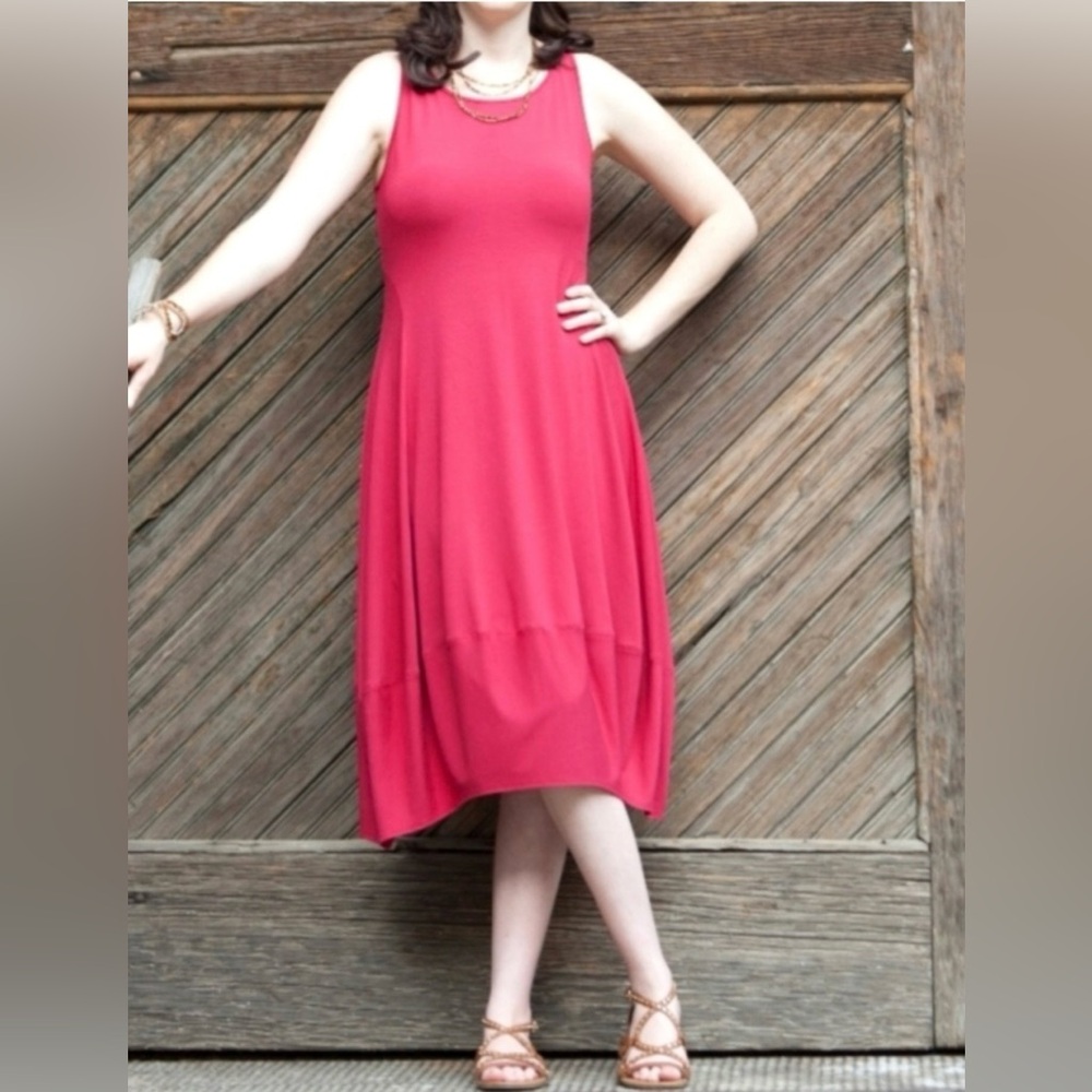 Eileen Fisher Bubble
Hem Dress Pink Size Small Sleeveless Tank